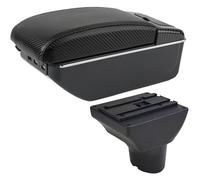 Car Storage Center Console For Focus 2 Armrest Box Car Armrest Box Nterior Retrofit Parts Center Storage Box Center Arm Rest Console(B black lin 7 USB)