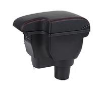 Car Storage Center Console For Hyundai For Forsolaris For Solaris 2 For Accent For Verna Armrest Storage Box Car Auto Accessories(B1 Real Corium)