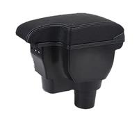 Car Storage Center Console For Hyundai For Forsolaris For Solaris 2 For Accent For Vernaarmrest Storage Box Car Auto Accessories(A3 Black leather)