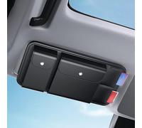 Car Storage Organizer for Visor for Hyundai Santa Fe 2000-2022 2023 2024 2025 SM NC DM,Multi-Pocket PU Leather Sun Visor Organizer for Sunglasses,Cards,Pen,and Documents,Auto Interior Accessories