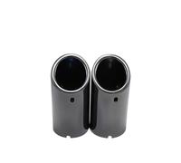Car-Styling Accessories End Pipes Car Exhaust Pipe Muffler Tip Cover For VW For Passat B7 CC For Tiguan HUQMDIE(2pcs Bright Black)