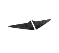 Car Styling Carbon Chrome Rear Window Spoiler Side Wing Triangle Cover Trim Molding Garnish For Toyota For Sienna 4th 2021-2025(Glossy Blak Color)