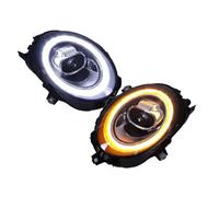 Car Styling Case For Mini F56 2013-2018 Compatible For Cooper Headlights For Head Lamp Angel Eye DRL Front Light Bi-led Lens