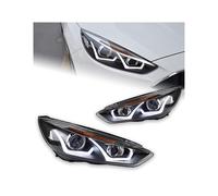 Car Styling Compatible For Ford Focus Headlight 2015-2017 4 Head Lamp H7 D2H Hid Option Angel Eye Bi Xenon Beam Accessories