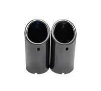 Car Styling For E30 E36 E46 E90 E91 E92 E93 F30 320i 325i 328i M Power Car Exhaust Pipe Muffler Tip Turbo Sound Whistle Auto(2pcs Gloss Black)