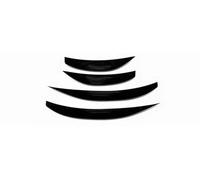 Car Styling Front Fog Light Trim Strip Lamp Eyebrow Cover Protector Decoration Accessories For Mercedes For Benz E Class W214 2024 +(Black)