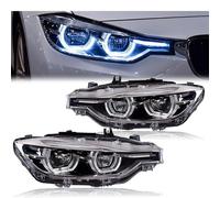 Car Styling Head Lamp Compatible For BMW F30 Headlights 2013-2015 F35 Headlight 320i 318i 325i DRL Angel Eye Automotive Accessories(Halogen)