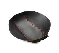 Car Styling Interior Center Console Armrest Panel Microfiber Leather Cover Trim For Sonata 2004-2008 soft(B Black-red line)