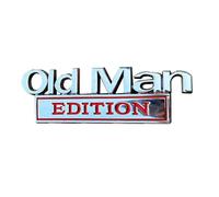 Car Styling Letters Logo Emblem for Old Man EDITION,Car Rear Trunk Badge Sticker Decal Exterior Decor,A