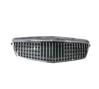 Car Styling Middle Grille Compatible For Mercedes-Benz E-Class W212 2009-2013 Compatible For Maybach Silver Black Front Bumper Center Grille(Silver)