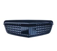 Car Styling Middle Grille Compatible For Mercedes-Benz E-Class W212 2009-2013 Modified To Maybach Silver Black Front Bumper Center Grille(Black)