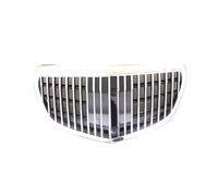 Car Styling Middle Grille Compatible For Mercedes-Benz E-Class W212 2014-2015 Compatible For Maybach Silver Black Front Bumper Center Grille(Silver)