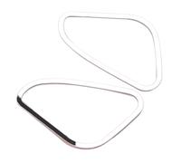 Car Styling Stainless Steel Air Conditioning Vent Cover Sticker Accessories 2PCS For Ford For Focus 2 MK2 2005-2013 UOEMCRTB