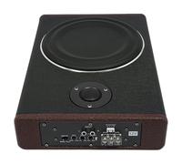 Car Subwoofer,8-inch Underseat Slim Amplifier Subwoofer Audio Amp Sub Bass Box Speaker Compact 600W High/Low Level Input, Remote Level Control, Variable Bass Boost,Black Under Seat Installation