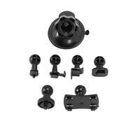 Car Suction Cup Dash Cam Holder with 6 Types Adapter 360 Degree Rotating Mount for DVR GPS Camcorder Easy Install Swivel Flexible Positioning Anti-Slip Anti-Shake