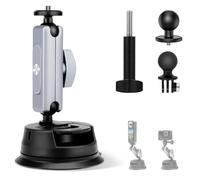 Car Suction Cup Holder for Insta-360 X5 X4 X3 X2/GO 3S/GO 3/Gopro Hero 13 12 11 10 9 8/DJI Osmo Pocket 3/2/Action 5/4/3/2, Action Camera, Suction Cup Holder with 360° Double Head