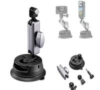Car Suction Cup Mount for Insta 360 X5 X4 X3 X2 / Gopro Hero12 11 10 9 8/dji dji Osmo Pocket 2 Action 4/3/2 Action Camera Suction Cup Mount with 360° Dual Head Ball