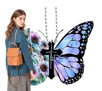 Car Sun Collector Butterfly Christmas Tree Decoration Glitter 2D Flying Animal Rainbow Reflector for Women Men General