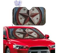 Car Sun Shade Foldable Windshield Sun Visor Protector American Wastern Texas Star Windshield Sun Shade Car Front Window Sunshades for Most Sedans SUV Van Truck Auto Accessories M