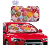 Car Sun Shade Foldable Windshield Sun Visor Protector Candies Windshield Sun Shade Car Front Window Sunshades for Most Sedans SUV Van Truck Auto Accessories S
