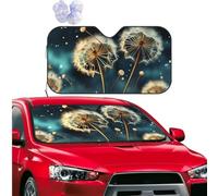 Car Sun Shade Foldable Windshield Sun Visor Protector Dandelion Flowers in the Sky Windshield Sun Shade Car Front Window Sunshades for Most Sedans SUV Van Truck Auto Accessories M