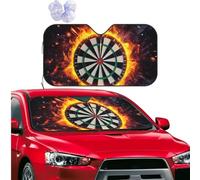 Car Sun Shade Foldable Windshield Sun Visor Protector Dart Board Windshield Sun Shade Car Front Window Sunshades for Most Sedans SUV Van Truck Auto Accessories S