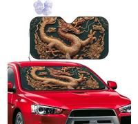 Car Sun Shade Foldable Windshield Sun Visor Protector Dragon chinese background Windshield Sun Shade Car Front Window Sunshades for Most Sedans SUV Van Truck Auto Accessories M