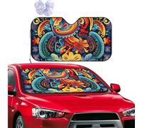 Car Sun Shade Foldable Windshield Sun Visor Protector Mexican Windshield Sun Shade Car Front Window Sunshades for Most Sedans SUV Van Truck Auto Accessories M