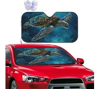 Car Sun Shade Foldable Windshield Sun Visor Protector Sea Turtle Blue Windshield Sun Shade Car Front Window Sunshades for Most Sedans SUV Van Truck Auto Accessories S