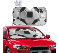 Car Sun Shade Foldable Windshield Sun Visor Protector Soccer Ball Pattern Windshield Sun Shade Car Front Window Sunshades for Most Sedans SUV Van Truck Auto Accessories S