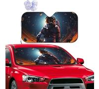 Car Sun Shade Foldable Windshield Sun Visor Protector Starry sky astronaut Windshield Sun Shade Car Front Window Sunshades for Most Sedans SUV Van Truck Auto Accessories S