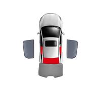 Car Sun Shade For Opel Vauxhall Antara Astra J 2009-2020,Front Rear Side Window Sunshades,Custom Magnetic Nylon Visor Curtain,AII-Black-3PCS
