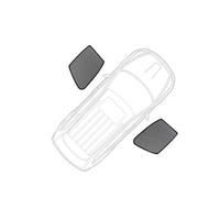 Car Sun Shade For VW For Atlas SE For Teramont 2017-2023 Magnetic Car Sunshade Front Windshield Curtain Rear Side Window Sun Shades Shield Car Side Window Shades(2PCS Front Window)