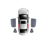 Car Sun Shade For VW For Tiguan For ALLSPACE For BW 2016-2024 Magnetic Car Sunshade Front Windshield Curtain Rear Side Baby Window Sun Shade Window Shades(4PCS Rear Trian)