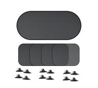 Car Sun Shade Side Window Curtain Front Rear Windows Sunshade Summer UV Blocking Suction Cup Sunshade Curtains(A)