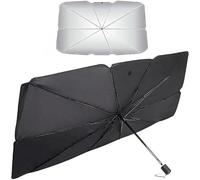 Car Sun Shade Umbrella for Ford Transit Custom Nugget,Foldable Parasol Front Windshield Sun Shield Sun Heat Protection Sun Visor Blocks UV Rays Keep Vehicle Cooler Blackout Cover,L