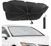 Car Sun Shade Umbrella for Volkswagen ID.Buzz,Foldable Parasol Front Windshield Sun Shield Sun Heat Protection Sun Visor Blocks UV Rays Keep Vehicle Cooler Blackout Cover,X