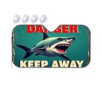 Car Sun Shade Windshield Dangerous Shark Warning: Keep Away From The Depths! Car Windshield Sunshade Car Window Sun Shade Windshield Sun Shade(70x130cm)