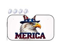 Car Sun Shade Windshield Merica Eagle Hat Usa Flag Car Windshield Sunshade Car Sun Shade Windshield Sun Shade For Car(76x140cm)