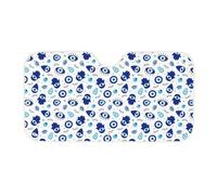 Car Sun Shade Windshield, Sunshade for Car Windshield, Windshield Sun Shade Vintage Blue Evil Eye