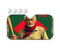 Car Sun Shade Windshield Vintage Baseball Legend: The Peace Beyond Car Windshield Sunshade Blackout Shade Blackout Shade(76x140cm)