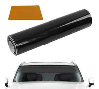 Car Sun Strap 8x59" Window Tint Strip Insulated Anti-glare Window Tint Film for Cars with Scraper Trimmable Wide Sun Strip Car Windscreen Black Sun Strip Car Windscreen