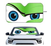 Car Sun Sunshade Cartoon Eyes Cute Car SunShade Windshield Foldable Three-layer Insulation Sunshade By Suction Cup Blocks UV Rays Sun(Z7)