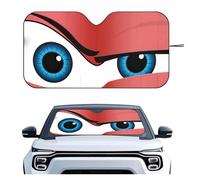 Car Sun Sunshade Cartoon Eyes Cute Car SunShade Windshield Foldable Three-layer Insulation Sunshade By Suction Cup Blocks UV Rays Sun(Z2)