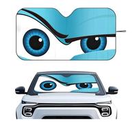 Car Sun Sunshade Cartoon Eyes Cute Car SunShade Windshield Foldable Three-layer Insulation Sunshade By Suction Cup Blocks UV Rays Sun(Z6)