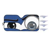 Car Sun Visor - Aluminium Foil Cartoon Car Visor | 55.12 Inches Eyes Front Windshield | Foldable Sun Visors Protector for Front Window, Blocks Sunlight