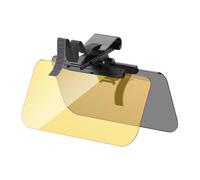 Car Sun Visor, Anti-Glare Shield, 34.5x16.5cm/13.58x6.5 inches Sunshade Mirror Visors, Day Night Driving Protector, Clip-On for SUV, Truck, Windshield, Automotive Safety