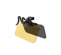 Car Sun Visor Anti-Glare UV Protection - Yellow & Black 345x165mm