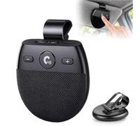 Car Sun Visor Bluetooth Hands Free Speakerphone with Large Front Buttons, Hands Free Car Phone Kit Bluetooth, Sun Visor Music Player with Mic, Visor Clip, Wireless Handsfree Car Speaker