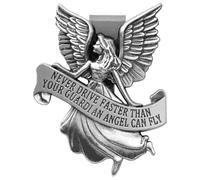 Car Sun Visor Clip - Lightweight Design 26 g Non-Obstructive, 3D Angel Decoration Vehicle, 6 cm Size with Zinc Alloy, Metal Accessory | for Drivers Men Women Sedans Trucks SUV